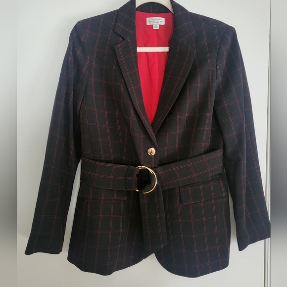 Nwot tahari belted blazer 8p - Picture 2 of 9